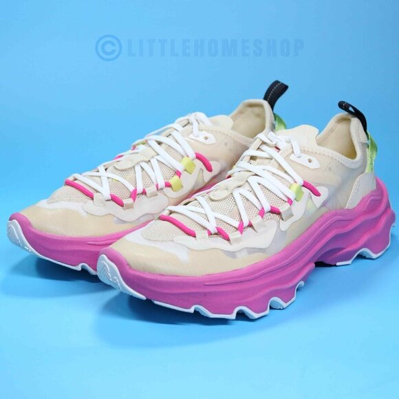 NEW! Sorel Kinetic Breakthru Tech Lace Sneakers in Pink, Yellow, Size 7.5 - Picture 2 of 9